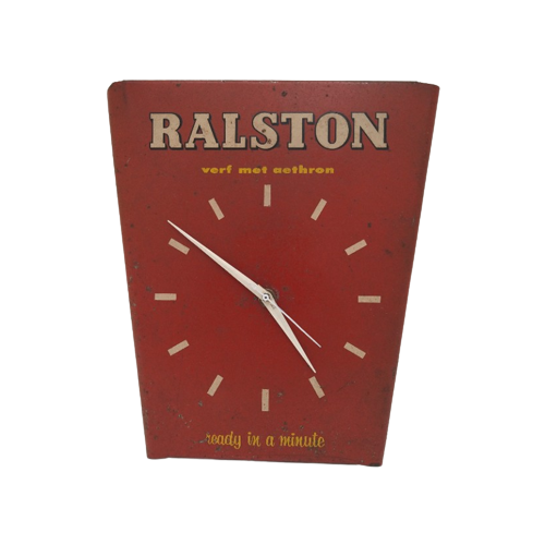 Vintage Ralston Reclame Wandklok