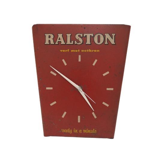 Vintage Ralston Reclame Wandklok 1