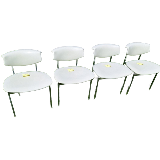 Set 4x Vintage Design Rudolf Wolf Meander Alpha Eetkamerstoelen 1