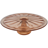 Roze Art Deco Taartschaal Op Voet