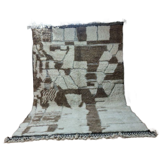 Authentiek Marokkaans Berber Beni Ourain Tapijt 300X200 Cm - 100% Wol, Handgemaakt 1