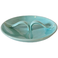 Vintage Pastel Schaal Mintgroen Jaren 50 Porselein Servies