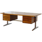 Xl Vintage Mid Century Directiebureau In Palissander, 1960s thumbnail 1