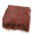 Vintage Antieke Rode Paisley Doek thumbnail 1
