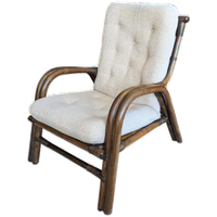 Vintage, Retro Fauteuil Van Manou, Rotan. Jaren '70