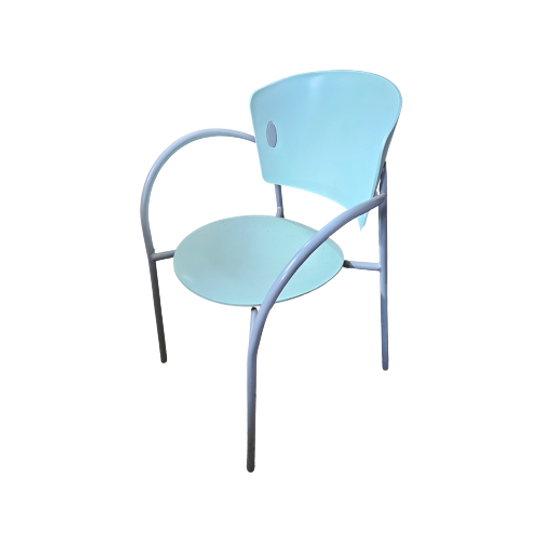 Set Of 8 Bontempi Gio Chairs With Armrests 1