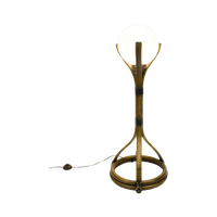 Vintage Bamboe Vloerlamp Jaren 70