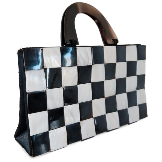 Vintage Handtas Jaren 50 / 60 Schelpentas London Tas 1