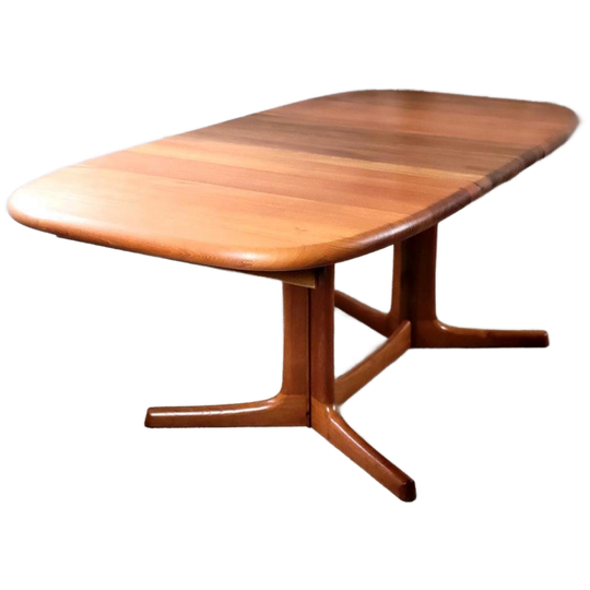 Verlengbare Ovale Deens Design Eettafel Van dyrlund In Teak 1