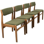 Set Van 4 Deense, Refurbished, Vintage Stoelen thumbnail 1