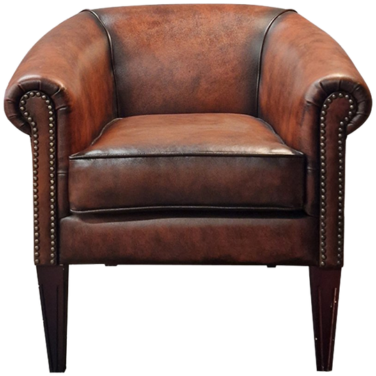 Chesterfield Club Chair - Antiek Bruin 1