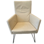 Don Label Fauteuil Creme Kleurig Leer thumbnail 1