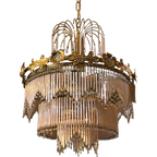 Italiaanse Opaliserende Hollywood Vintage Regency Hanglamp thumbnail 1