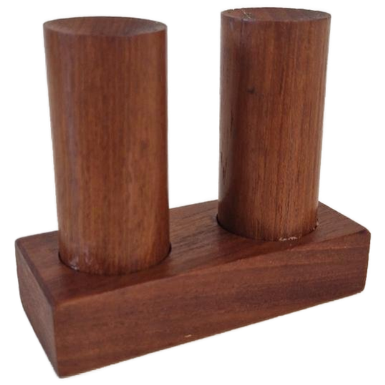 Vintage Zout En Peper Stel Teakhouten Strooiers Jaren 60 1