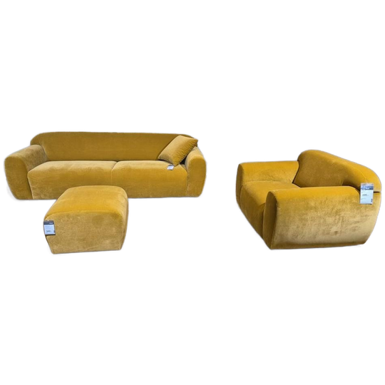 30% Korting - Nieuw - Montel Bold Set - Bank+fauteuil+hocker 1