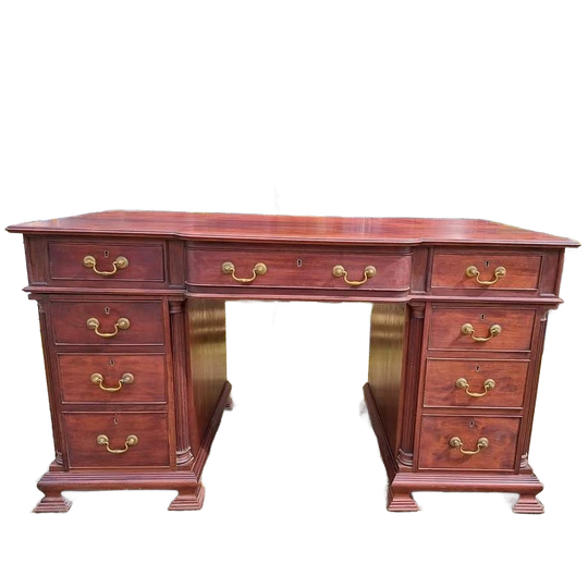 Antieke Engels Bureau, Schrijftafel, Partnerdeks 1