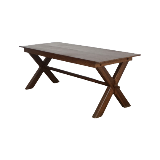 Brazilian Dining Table In Bahia Wood By Jose S Da Silva And Paulo E . Dos Santos For I.M Soares L 1