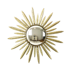 Mid Century Verkoperd Metalen Zonnespiegel Deknudt Convex 55Cm thumbnail 1