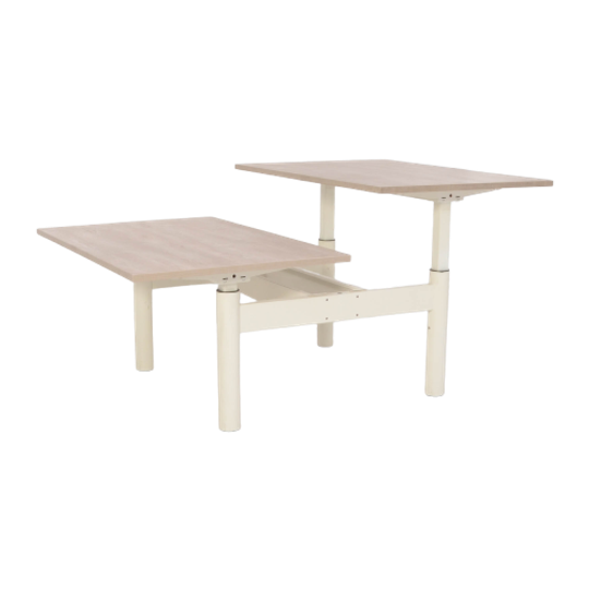Gispen Tm Bench Werkplek Handslinger, Bladkleur Naar Keuze, 2 X 120 X 80 Cm 1