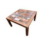 Mooie Eettafel Met 4 Bijpassende Stoelen Gemaakt Van Gerecyc thumbnail 1