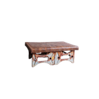 Pair Of Industrial Steel Leather Benches thumbnail 1