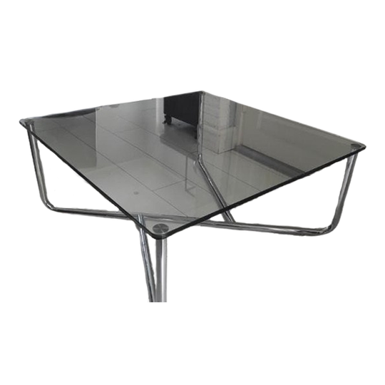 Gispen Gt433 Salontafel Glas Buisframe Chroom 1