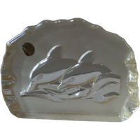 Cristal d'Arques "dolfijnen".