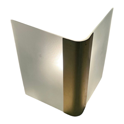 Vintage - Postmodern - Wall Sconce With Brass Centre - Metalarte Spain - Ca. 1990’S