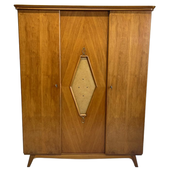 Midcentury Vintage Kledingkast Hang/Leg Demontabel 1