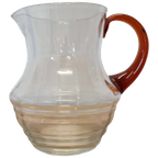 Vintage Design Waterkaraf Met Amberglas thumbnail 1