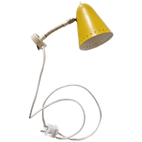 Vintage Hala Wandlampje Gele Wandlamp Jaren 50