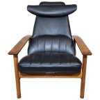 60s Sven Ivar Dysthe - Lounge Fauteuil - Zwart -dokka Møbler thumbnail 1