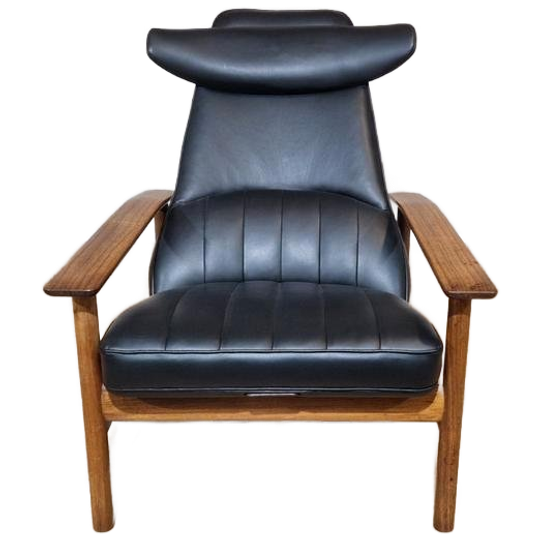 60s Sven Ivar Dysthe - Lounge Fauteuil - Zwart -dokka Møbler 1
