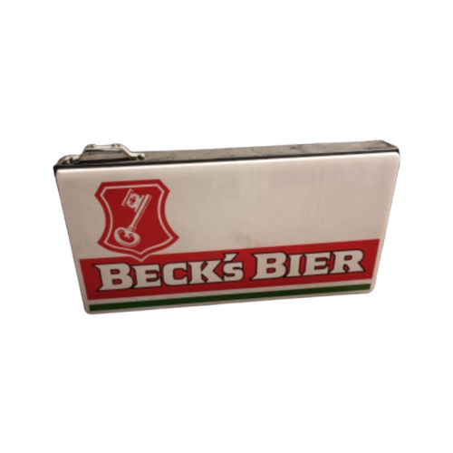 Werkende Beck'S Bier Lichtreclame Ook Op Te Hangen