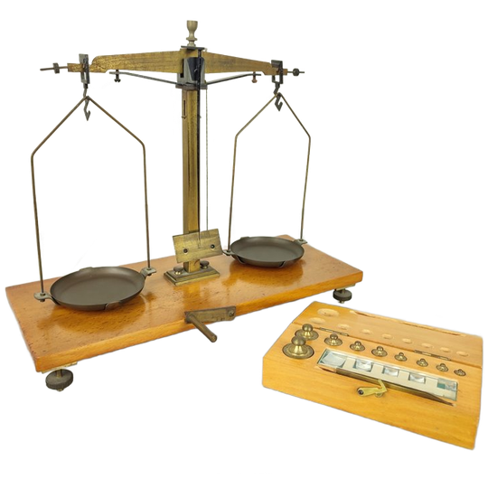 Apothekersweegschaal Met Gewichtjes 1