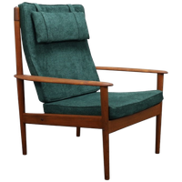 Fauteuil Pjk56 Teak Grete Jalk 1960s Nieuw Gestoffeerd