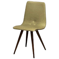Jaren 50 Eettafelstoel Vintage Design Eetkamerstoel Geel