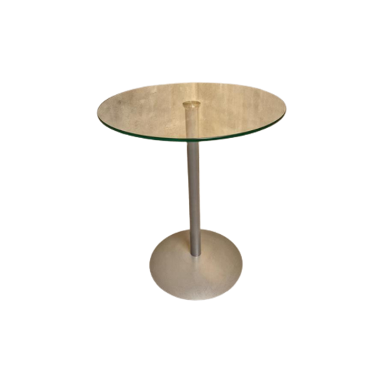 Strakke Design Bijzettafel Glazen Wijntafel 1
