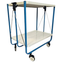 Frz Metallwaren - Louis Lepoix - Trolley - Serveerwagen - West-Germany - 80'S