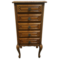 Vintage Queen Anne/louis Xiv/xv (stijl) Wandkastje Ladekastje