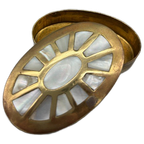 Pillendoosje Messing Parelmoer thumbnail 1