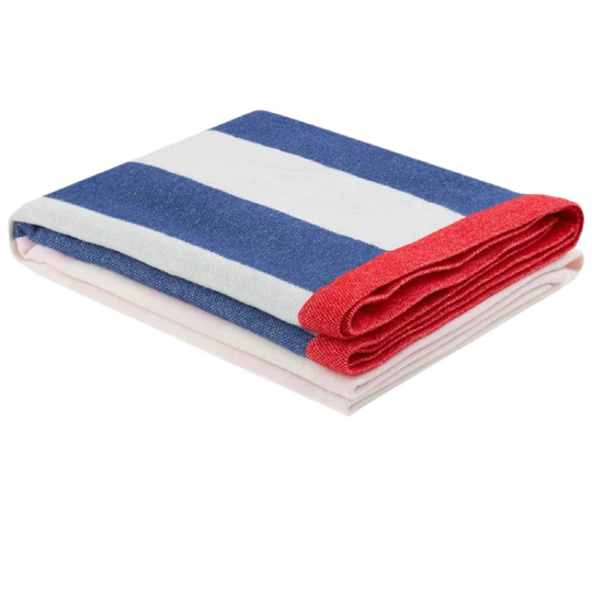 HEM | Gestreepte Deken Roze/blauw 1