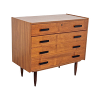 Vintage Ladekast Teak Deens Design Jaren 60 Mid Century
