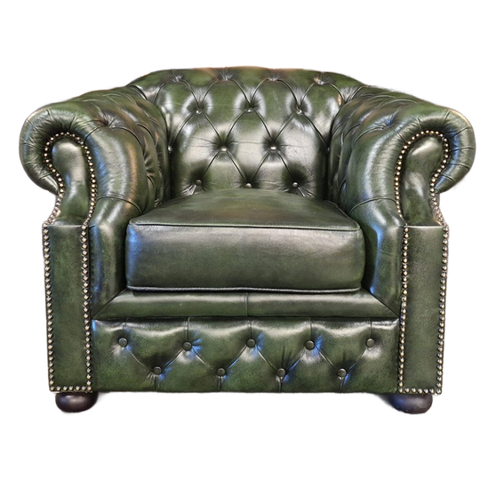 Chesterfield Charlston Fauteuil - Antiek Groen 1