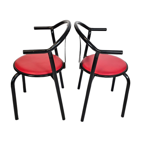 IKEA - Maxmo - (2) Eetkamerstoelen - Post Modern - Italie - 80's 1