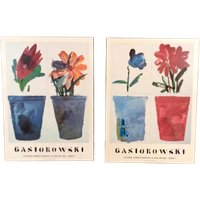 2 X Gerard Gasiorowski Franse Tentoonstellingsposter P/P/S