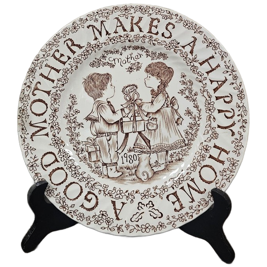 Burleigh Ironstone Bord "A Good Mother" 1