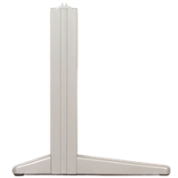 Ahrend Essa L-Poot Klein Model, Aluminium, Vaste Hoogte