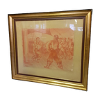 Rode Krijt Tekening Piraten Gedateerd 1939 thumbnail 1