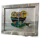 Built-in Tabernacle With Enamelled Cross And Fish Motif thumbnail 1